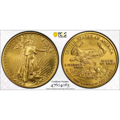 Gold Bullion-Gold Eagles--$5 Gold Eagle 1/10 oz -Gold- 5 Dollar
