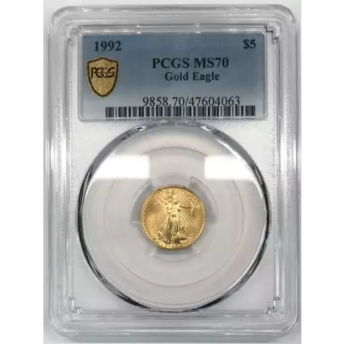 Gold Bullion-Gold Eagles--$5 Gold Eagle 1/10 oz -Gold- 5 Dollar (2)