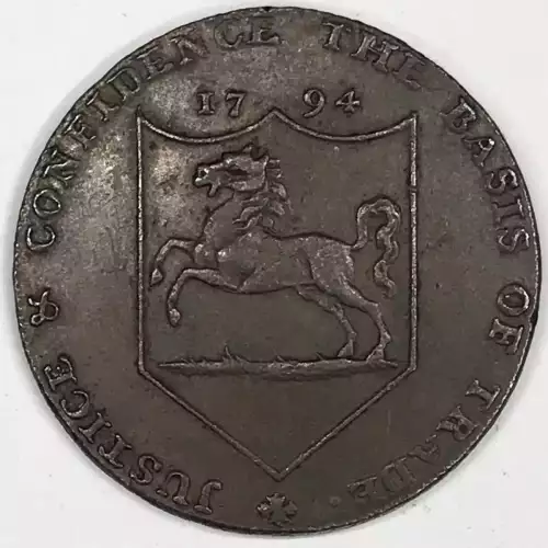 Great Britain Copper Half Penny Conder Token (generic) [eBay category UK Half Pennies: 3396]