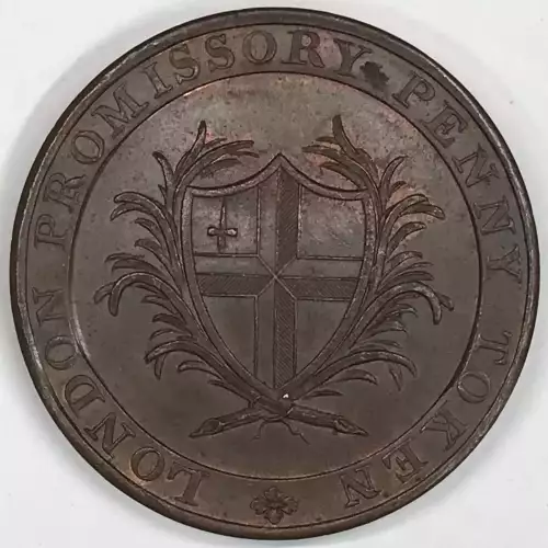 Great Britain Copper Half Penny Conder Token (generic) [eBay category UK Half Pennies: 3396] (2)