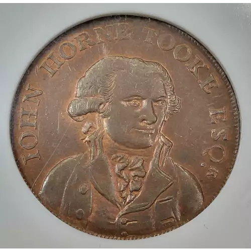 Great Britain Copper Half Penny Conder Token (generic) [eBay category UK Half Pennies: 3396] (2)