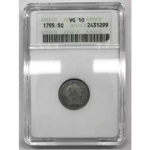 Half Dimes---Flowing Hair 1794-1795 -Silver- 0.5 Dime