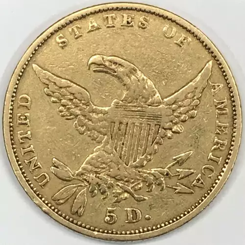 Half Eagle---Classic Head, 1834-1838 -Gold- 5 Dollar (3)