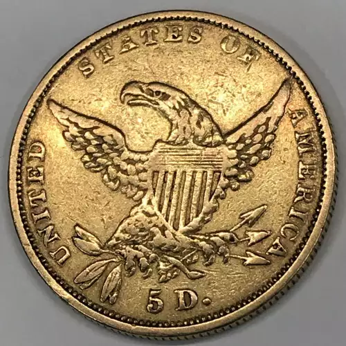 Half Eagle---Classic Head, 1834-1838 -Gold- 5 Dollar (4)