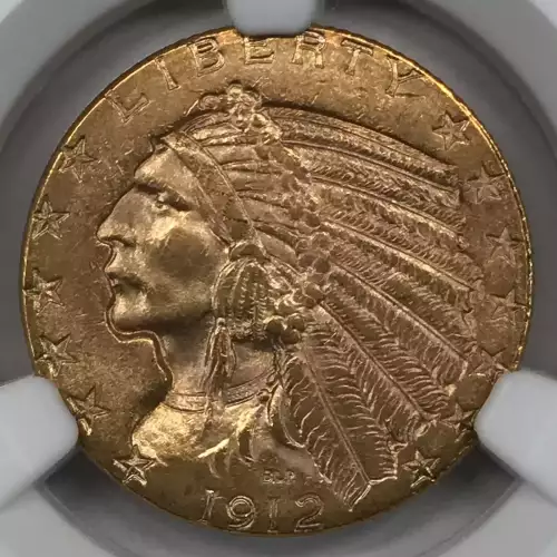 1912 $5 Gold Indian Head Half Eagle NGC MS-63 - Old Pueblo Coin