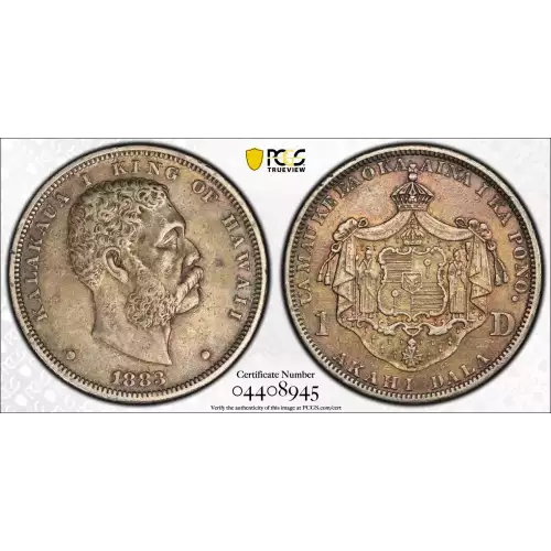 Hawaiian Issues--1883 Dollar -- 1 Dollar