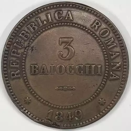 ITALIAN STATES Copper 3 BAIOCCHI