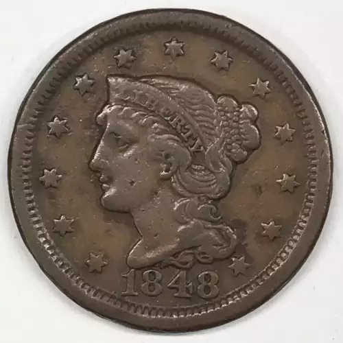 Large Cents - Braided Hair Cent (1839-1857) (2)