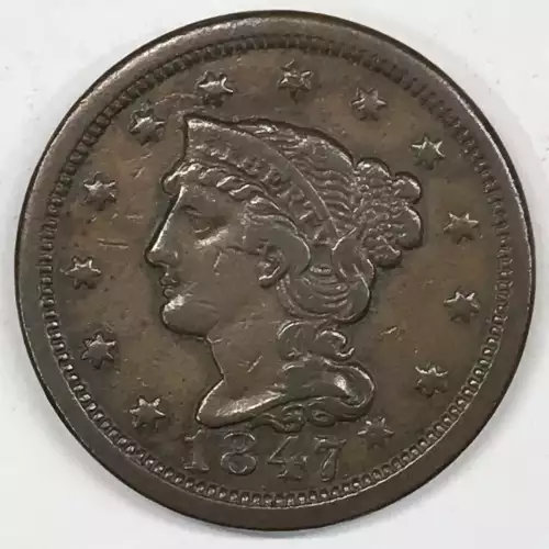 Large Cents - Braided Hair Cent (1839-1857)