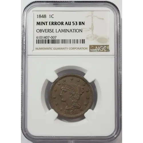 Large Cents - Braided Hair Cent (1839-1857)