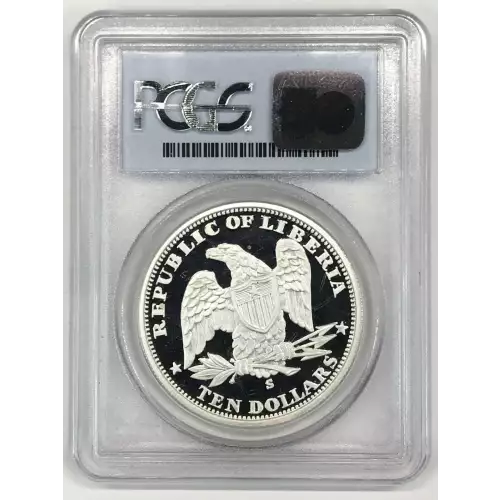 LIBERIA Silver 10 DOLLARS