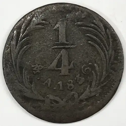 Mexico Copper 1/4 REAL (Un Quarto/Una Quartilla) (3)