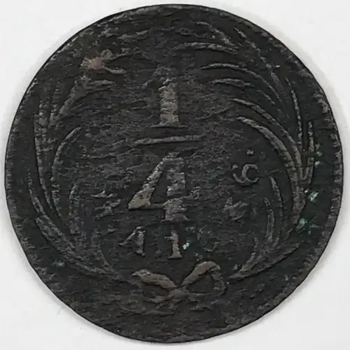 Mexico Copper 1/4 REAL (Un Quarto/Una Quartilla) (2)