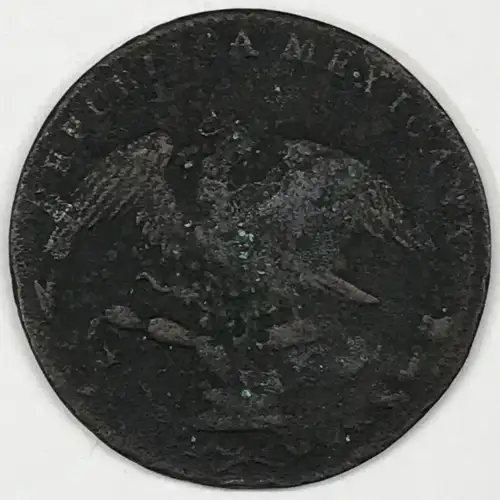 Mexico Copper 1/4 REAL (Un Quarto/Una Quartilla) (3)