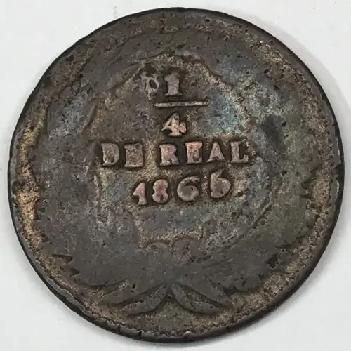 Mexico Copper 1/4 REAL (Un Quarto/Una Quartilla) (5)