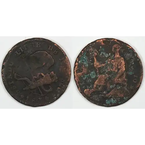 Mexico Copper 1/4 REAL (Un Quarto/Una Quartilla)