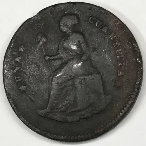 Mexico Copper 1/4 REAL (Un Quarto/Una Quartilla) (3)