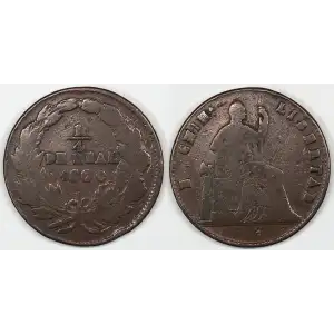 Mexico Copper 1/4 REAL (Un Quarto/Una Quartilla)