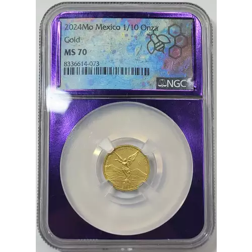 MEXICO Gold 1/10 ONZA (1/10 Ounce of Pure Gold)