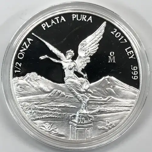 MEXICO Silver 1/2 ONZA (1/2 Troy Ounce of Silver) 1996-present KM#612