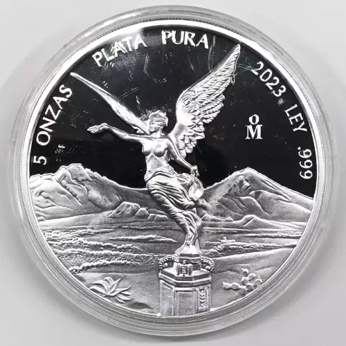 MEXICO Silver 5 ONZAS (5 Troy Ounces of Silver) 1996-present KM#615