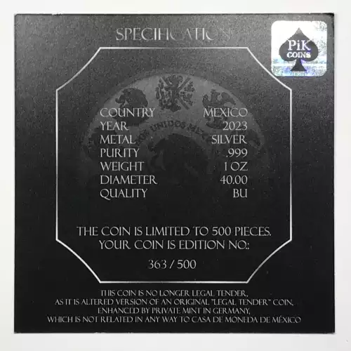 MEXICO Silver Libertad ONZA (Troy Ounce of Silver) 1982-present (generic, any KM#) (4)