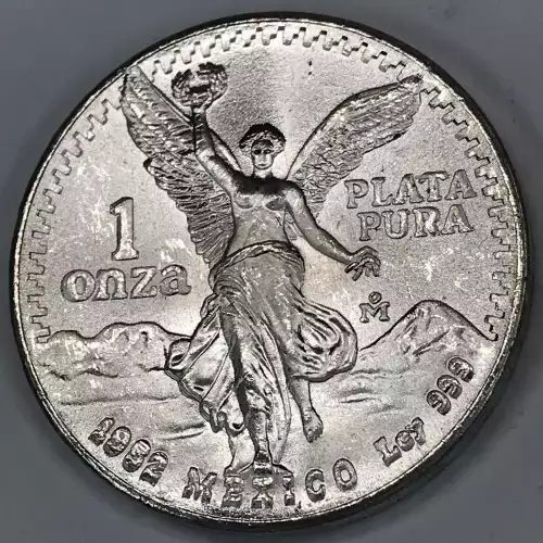 MEXICO Silver ONZA (Troy Ounce of Silver) 1982-1989 KM#494.1