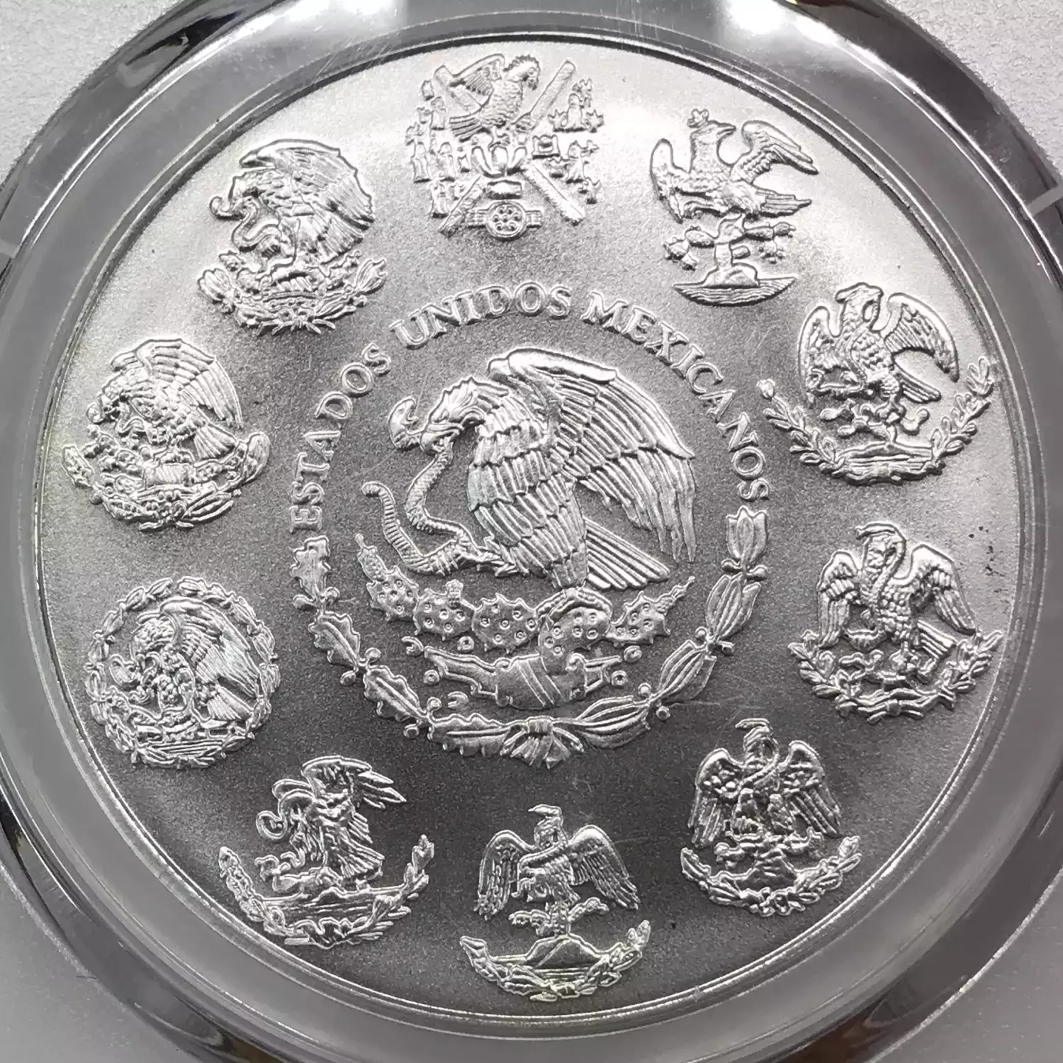 銀メダル？ 2019-Mo MEXICO Silver ONZA (Troy Ounce of Silver) PCGS MS-70 First