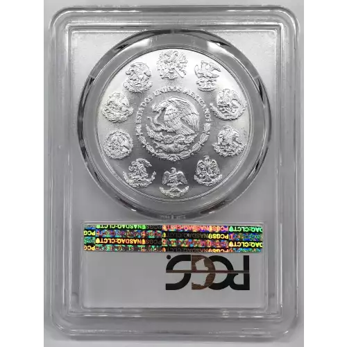 2019-Mo MEXICO Silver ONZA (Troy Ounce of Silver) PCGS MS-70 First