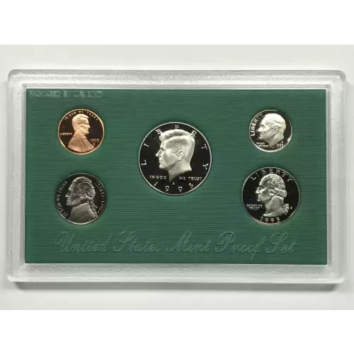 Mint Proof Set - 1995S 5 Coins ($0.91 FV) - Set (5)
