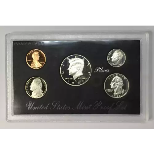 Mint Proof Set - 1995S 5 Coins ($0.91 FV) Silver - Set (4)