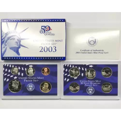 Mint Proof Set - 2003S 10 Piece ($2.91 FV) - Set