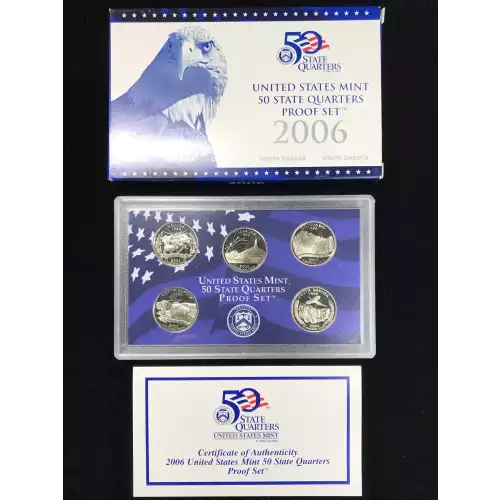 Mint Proof Set - 2006S 5 Piece Quarter ($1.25 FV) - Set