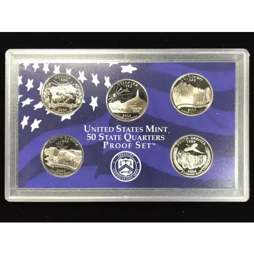 5 COINS 2006-S 50 STATE QUARTERS PROOF SET 
