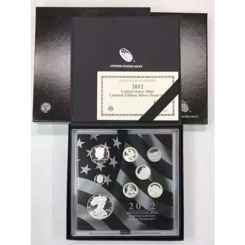 Mint Proof Set - 2012S 8 Piece Limited Edition Silver ($2.85 FV) - Set