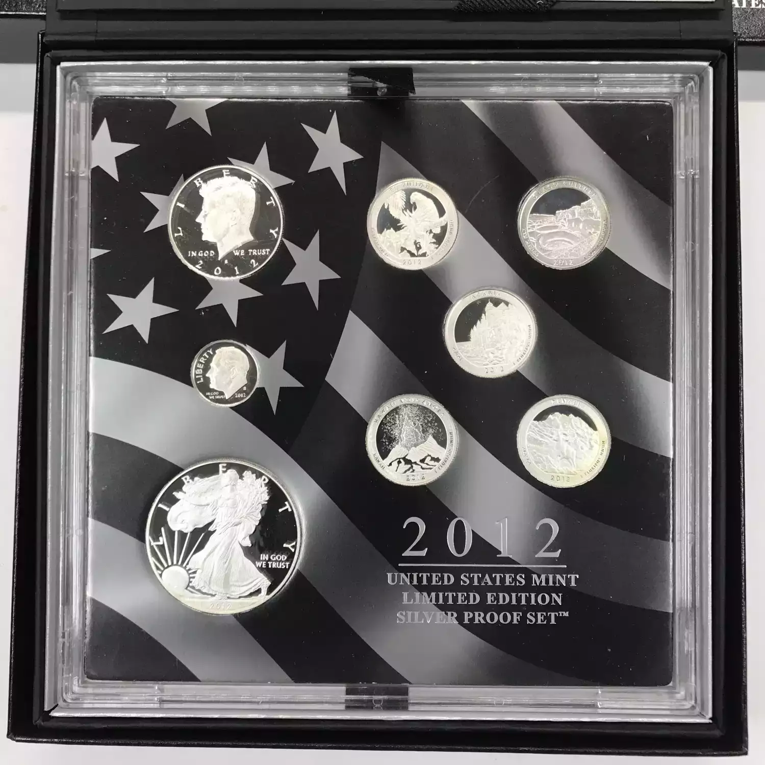 Mint Proof Set - 2012S 8 Piece Limited Edition Silver ($2.85 FV) - Set (3)