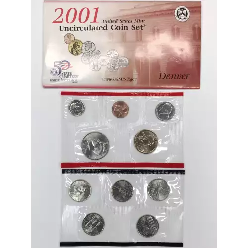 Mint Uncirculated Set - 2001 20 Piece P-D ($5.82 FV) - Set (12)