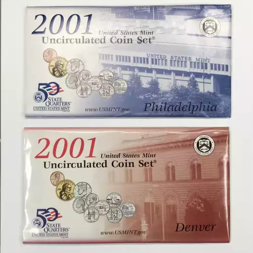 Mint Uncirculated Set - 2001 20 Piece P-D ($5.82 FV) - Set