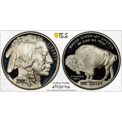 Modern Commemoratives --- American Buffalo Commemorative 2001-Silver- 1 Dollar