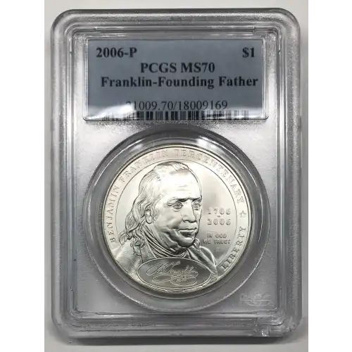 Modern Commemoratives --- Benjamin Franklin Tercentenary FOUNDING FATHER 2006 -Silver- 1 Dollar