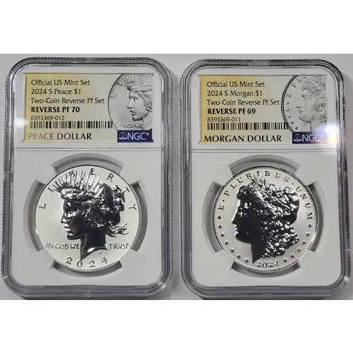 Modern Commemoratives --- Morgan & Peace Silver Dollar 2-Coin Set