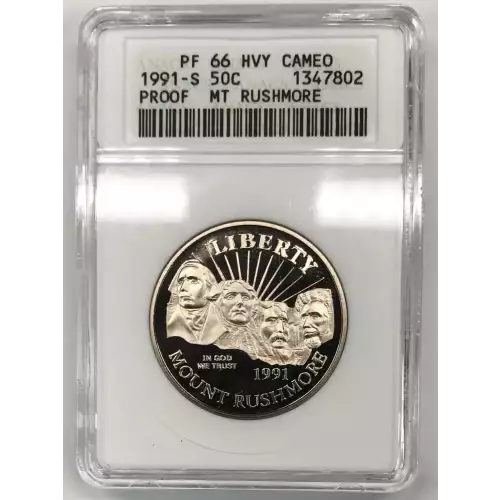 Modern Commemoratives --- Mount Rushmore Golden Anniversary 1991 -Copper-Nickel- 0.5 Dollar
