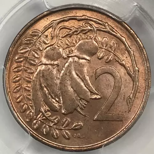 NEW ZEALAND Bronze 2 CENTS (5)