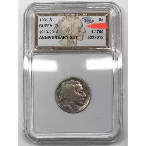 Nickel Five Cent Pieces-Indian Head or Buffalo 1913-1938 (2)