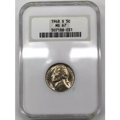 Nickel Five Cent Pieces-Jefferson