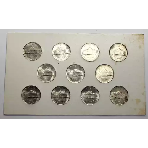 Nickel Five Cent Pieces-Jefferson