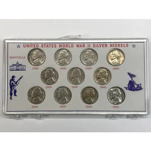 Nickel Five Cent Pieces-Jefferson