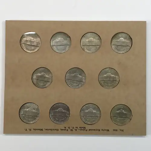 Nickel Five Cent Pieces-Jefferson