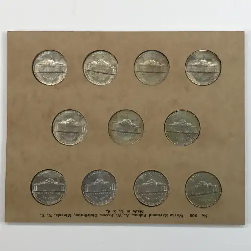 Nickel Five Cent Pieces-Jefferson