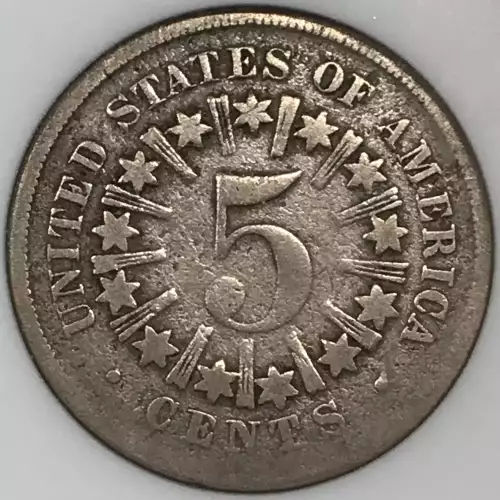 Nickel Five Cent Pieces-Shield 1866-1883 (3)
